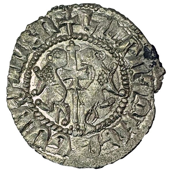 1198-1219 AD Crusades Armenia Silver Tram Levon I CLOSELY UNCIRCULATED