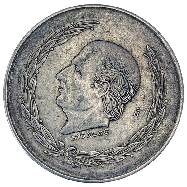 1952 Mexico Silver 5 Pesos NEARLY UNCIRCULATED