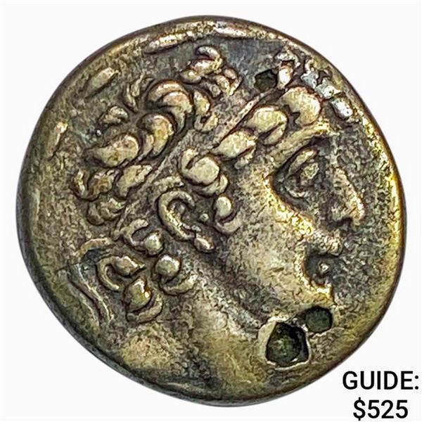 138-129 BC Selucid Kingdom Silver Tetradrachm NEARLY UNCIRCULATED