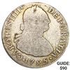 Image 1 : 1795 IJ Lima, Peru Silver 2 Reales ABOUT UNCIRCULATED