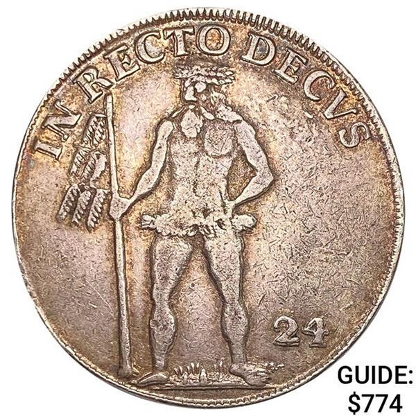 1715 German States Silver 24 Mariengroschen CLOSELY UNCIRCULATED