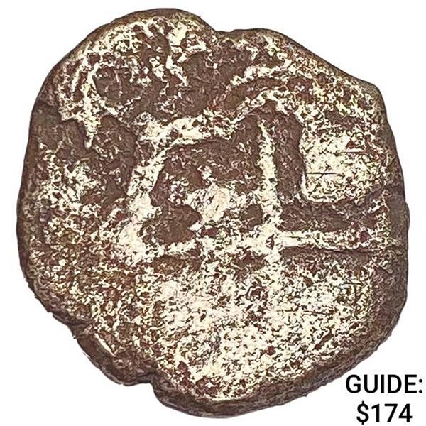 1500-1600's Spanish Empire Silver 1 Reales Cob NEARLY UNCIRCULATED