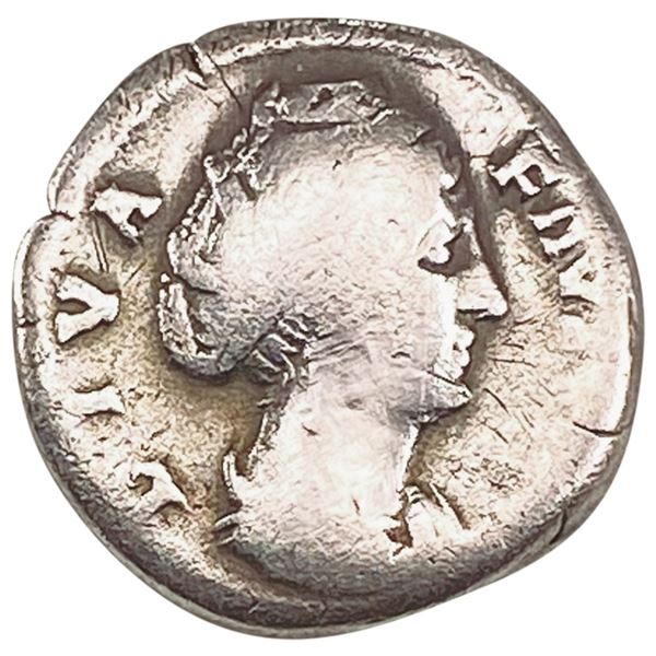 Roman Faustina Sr. 138-140/1 AD Silver Denarius ABOUT UNCIRCULATED