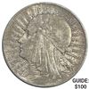 Image 1 : 1933 Poland Silver 5 Zlotych CLOSELY UNCIRCULATED