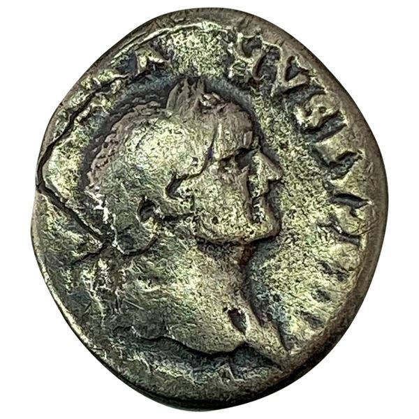 Roman Vespasian 69-79 AD Silver Denarius ABOUT UNCIRCULATED