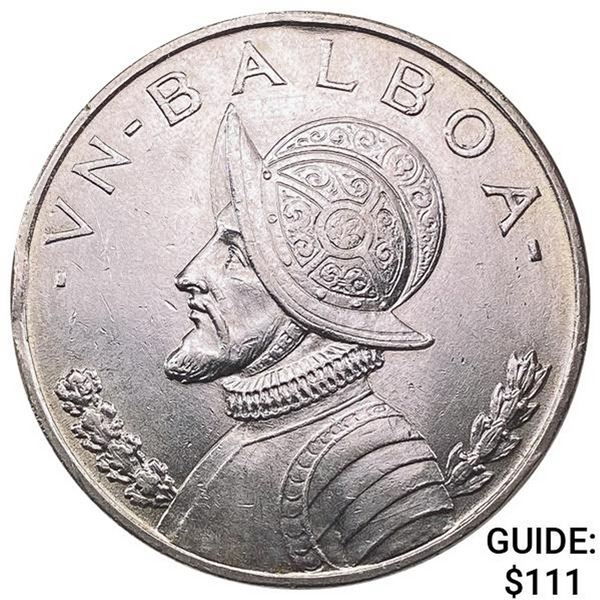 1947 Panama Balboa 0.7734oz ASW UNCIRCULATED