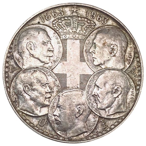1963 Greece Silver 30 Drachmai CLOSELY UNCIRCULATED