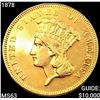 Image 1 : 1878 $3 Gold Piece CHOICE BU