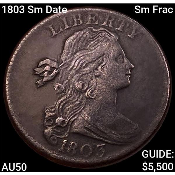 1803 Sm Date Sm Frac Draped Bust Large Cent CLOSELY UNCIRCULATED