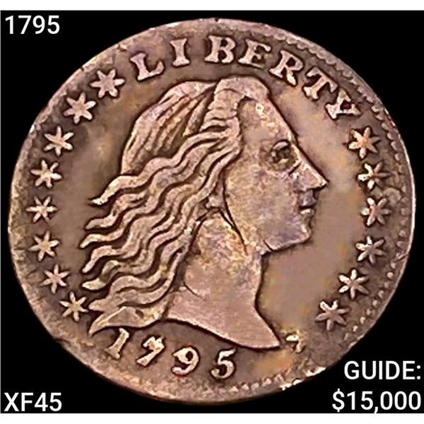 1795 Flowing Hair Half Dime NEARLY UNCIRCULATED