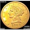 Image 1 : 1844-O $5 Gold Half Eagle UNCIRCULATED