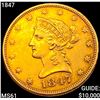Image 1 : 1847 $10 Gold Eagle UNCIRCULATED