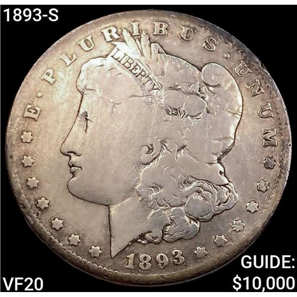 1893-S Morgan Silver Dollar LIGHTLY CIRCULATED