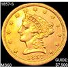 Image 1 : 1857-S $2.50 Gold Quarter Eagle UNCIRCULATED