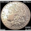 Image 1 : 1893 VAM-4 Dbl Stars Morgan Silver Dollar UNCIRCULATED