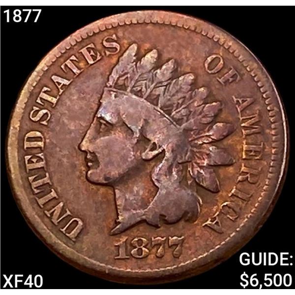 1877 Indian Head Cent NEARLY UNCIRCULATED