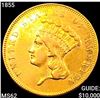 Image 1 : 1855 $3 Gold Piece UNCIRCULATED