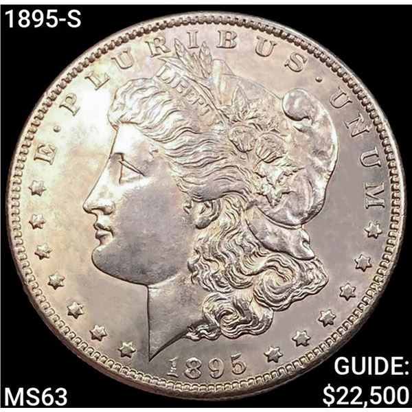 1895-S Morgan Silver Dollar CHOICE BU