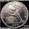 Image 1 : 1852 J-134 Seated Liberty Dollar GEM PROOF CAM