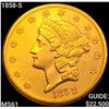 1858-S $20 Gold Double Eagle UNCIRCULATED