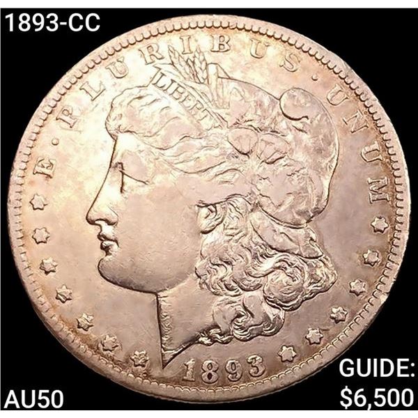 1893-CC Morgan Silver Dollar CLOSELY UNCIRCULATED