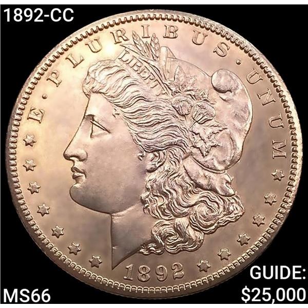1892-CC Morgan Silver Dollar GEM BU