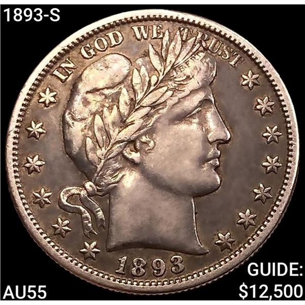 1893-S Barber Half Dollar HIGH GRADE