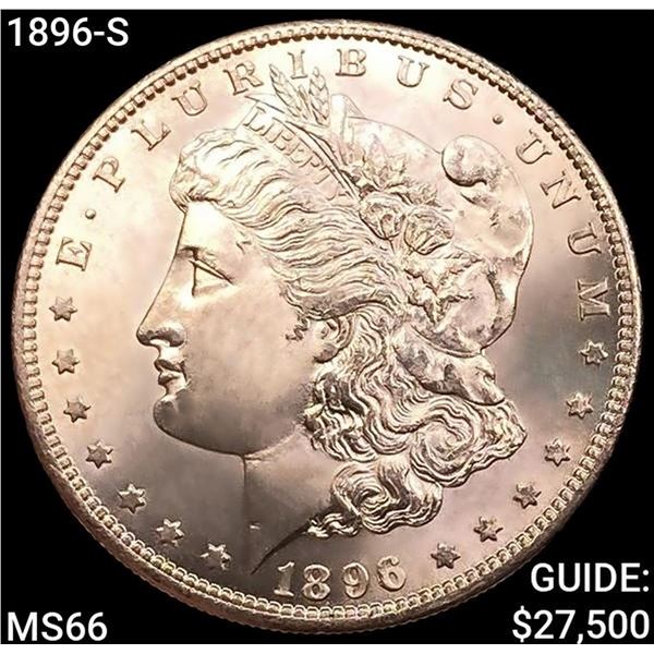 1896-S Morgan Silver Dollar GEM BU