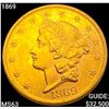 Image 1 : 1869 $20 Gold Double Eagle CHOICE BU