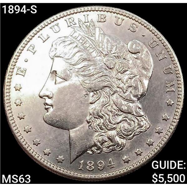 1894-S Morgan Silver Dollar CHOICE BU