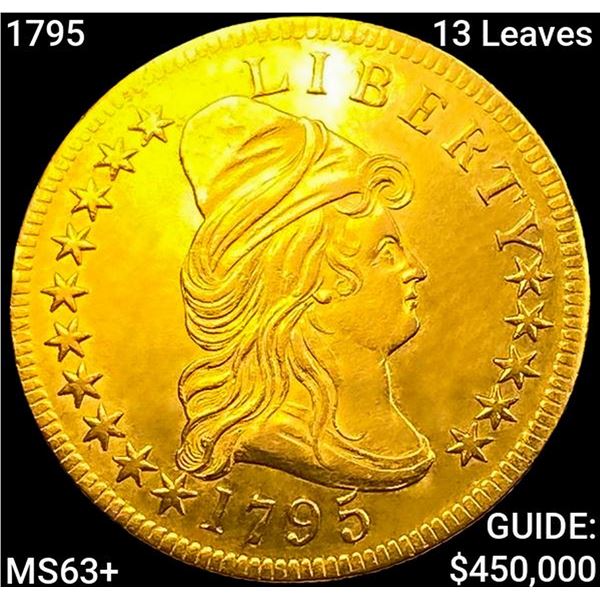 1795 13 Leaves $10 Gold Eagle CHOICE BU+