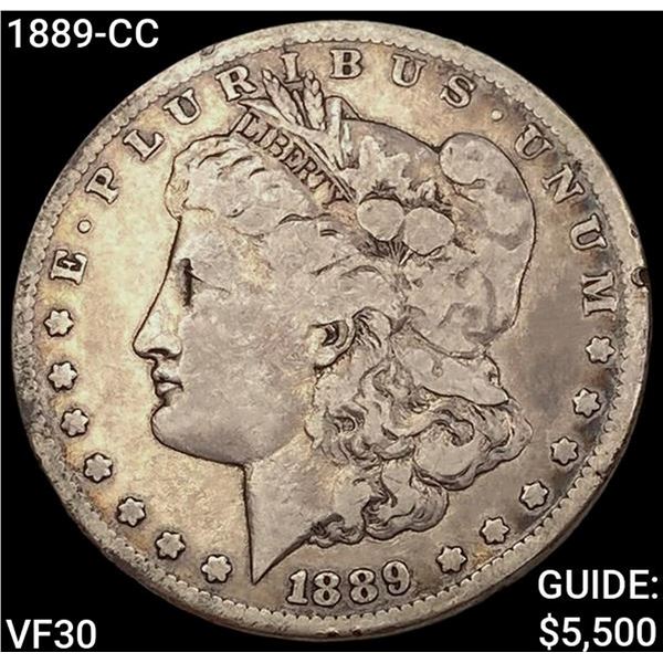 1889-CC Morgan Silver Dollar LIGHTLY CIRCULATED