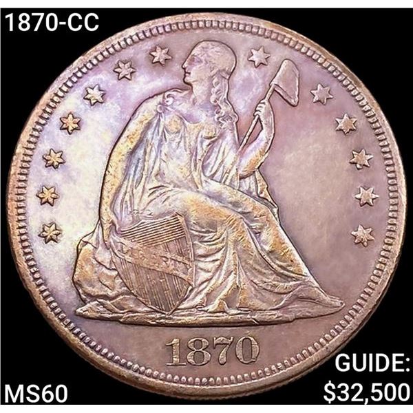 1870-CC Seated Liberty Dollar UNCIRCULATED