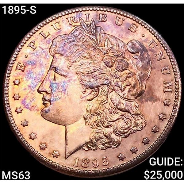 1895-S Morgan Silver Dollar CHOICE BU