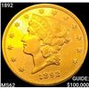 1892 $20 Gold Double Eagle UNCIRCULATED