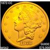 Image 1 : 1872-CC $20 Gold Double Eagle UNCIRCULATED