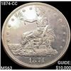 1874-CC Silver Trade Dollar CHOICE BU