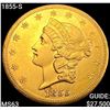 1855-S $20 Gold Double Eagle CHOICE BU