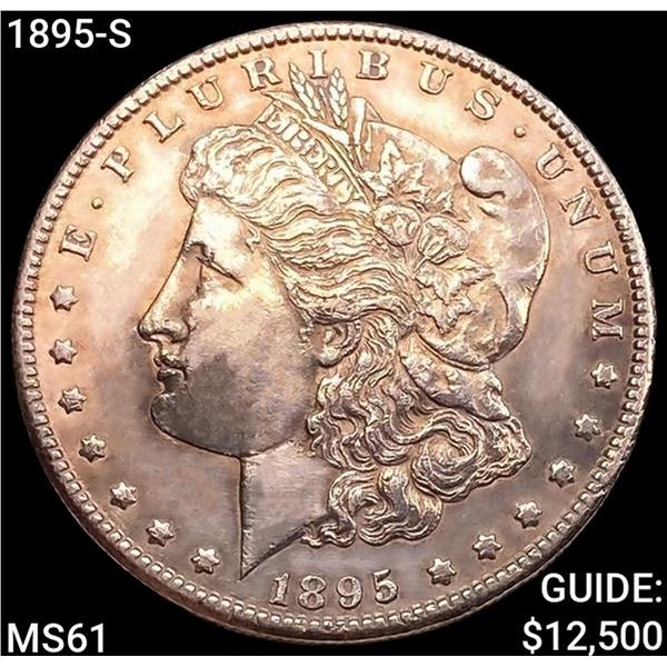 1895-S Morgan Silver Dollar UNCIRCULATED