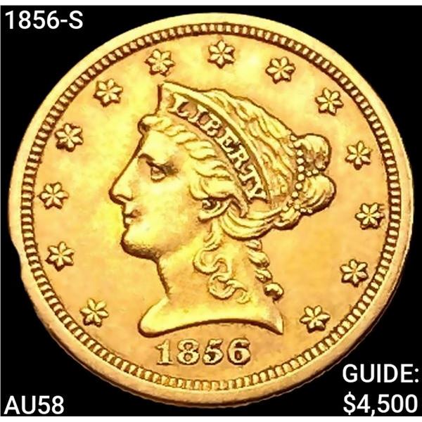 1856-S $2.50 Gold Quarter Eagle CHOICE AU