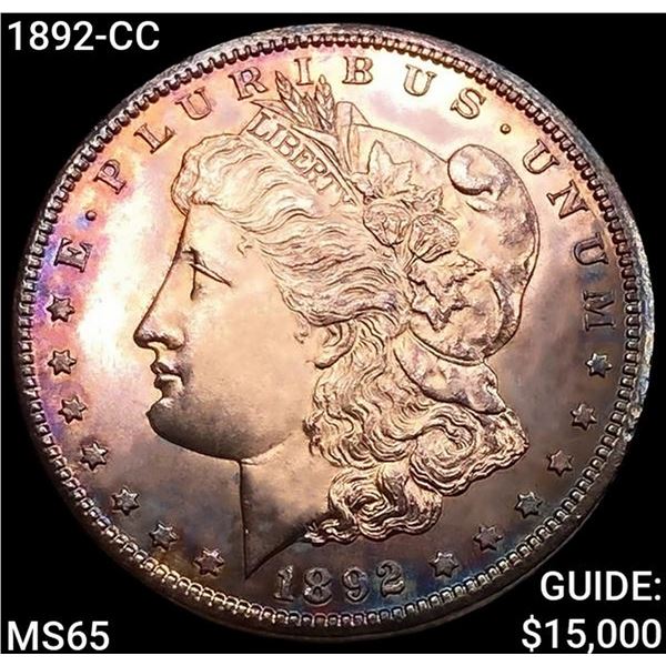 1892-CC Morgan Silver Dollar GEM BU