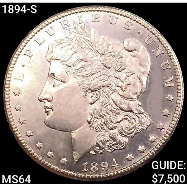 1894-S Morgan Silver Dollar CHOICE BU