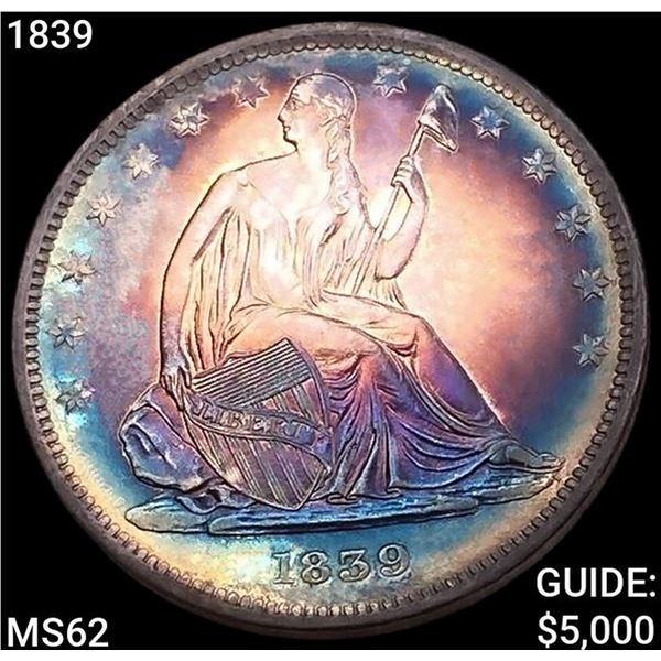 1839 Seated Liberty Half Dollar UNCIRCULATED