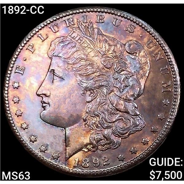 1892-CC Morgan Silver Dollar CHOICE BU