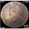 1809 III Edge Capped Bust Half Dollar CHOICE AU