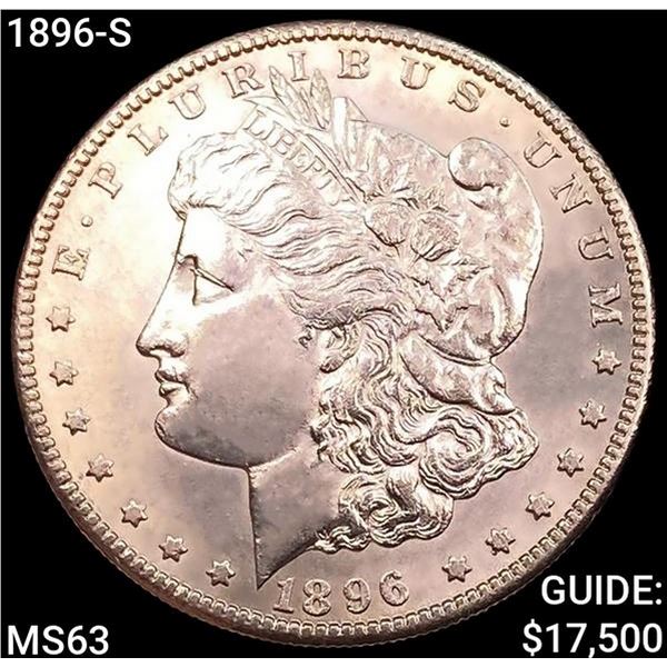 1896-S Morgan Silver Dollar CHOICE BU