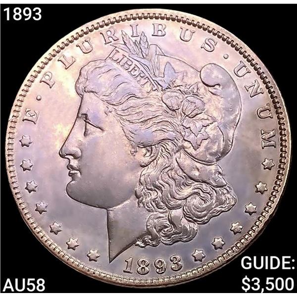 1893 Morgan Silver Dollar CHOICE AU