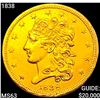 Image 1 : 1838 $5 Gold Half Eagle CHOICE BU