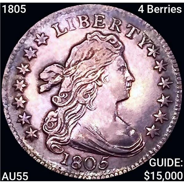 1805 Draped Bust Dime CHOICE AU