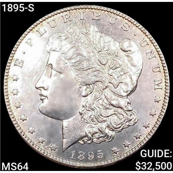 1895-S Morgan Silver Dollar CHOICE BU